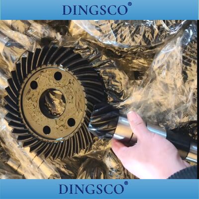 ডান কোণ শিল্প ড্রাইভ সিস্টেমের জন্য উচ্চ নির্ভুলতা স্পাইরাল বেভেল গিয়ার সেট